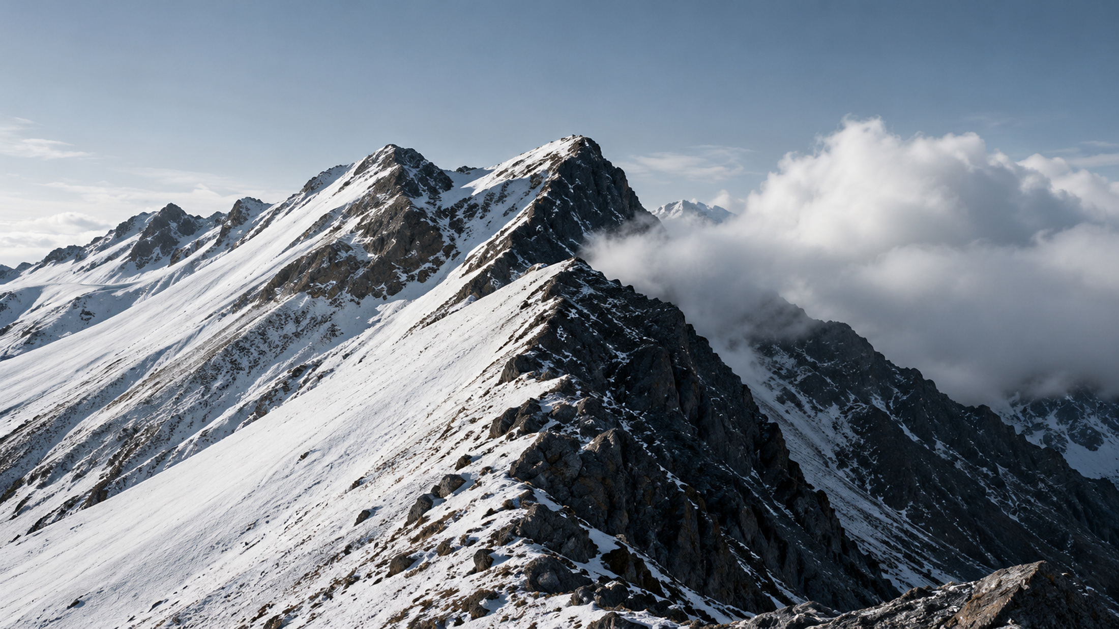 Monochrome mountain geometry